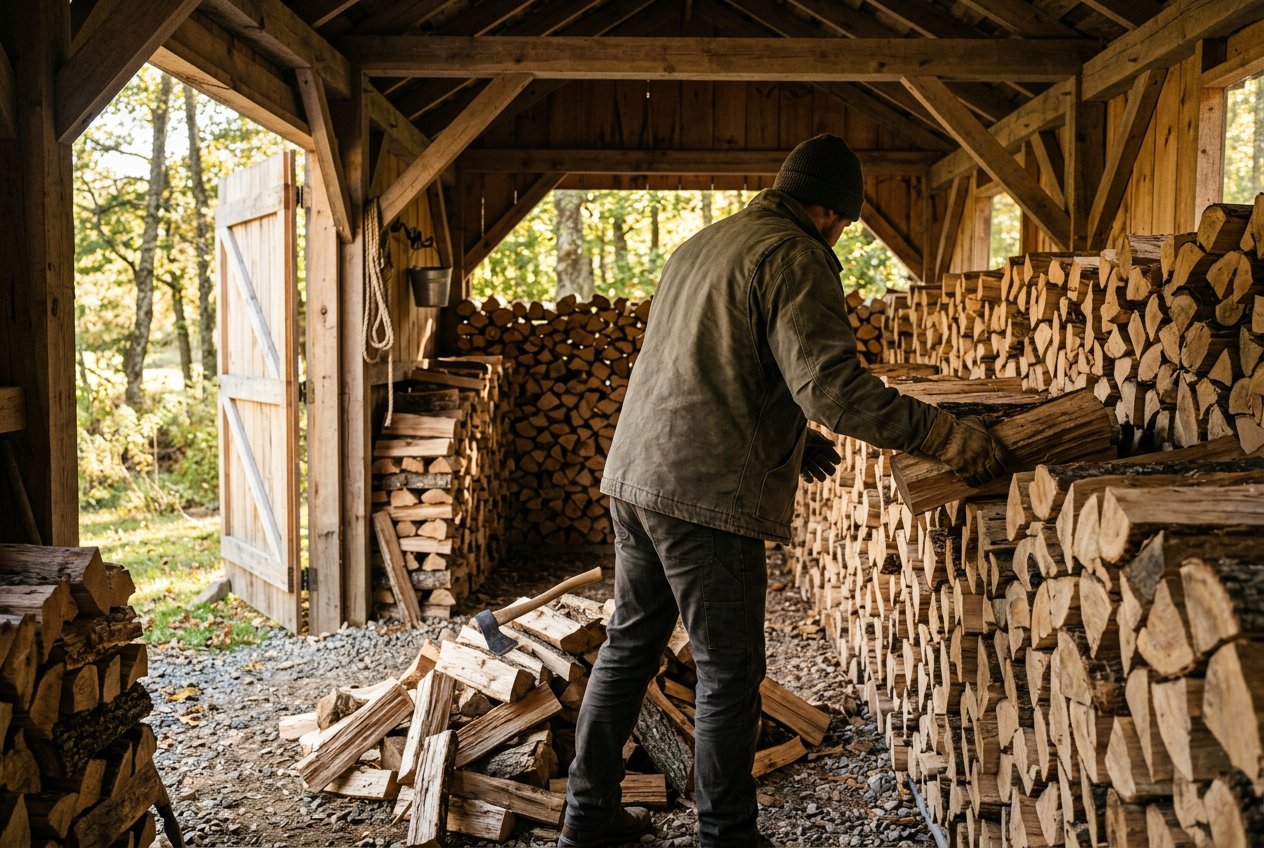 Каминный запас на сезон в Перми, берёза естественной сушки